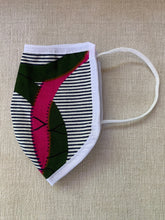 Load image into Gallery viewer, non medical grade 100% cotton face masks in bright prints. Double layer, comfortable fit, hand or machine washable.