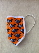 Load image into Gallery viewer, non medical grade 100% cotton face masks in bright prints. Double layer, comfortable fit, hand or machine washable.
