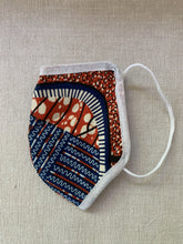 Load image into Gallery viewer, non medical grade 100% cotton face masks in bright prints. Double layer, comfortable fit, hand or machine washable.